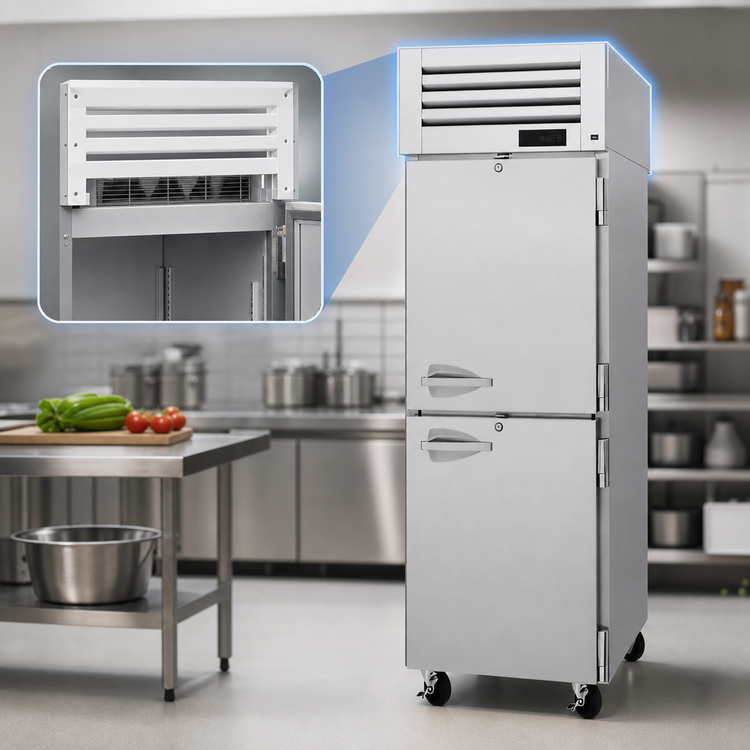 Product image #3 for Turbo Air PRO Series One-Section Reach-In Freezer with Top-Mount Self-Contained Refrigeration, 24.39 Cu. Ft.
