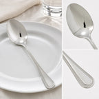 Thumbnail image #4 for Winco Deluxe Pearl 0036-10 European Tablespoon, 8-1/8 Inch, 18/8 Stainless Steel, Extra Heavy Weight, Mirror Finish Case of 25