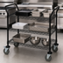 Thumbnail image #3 for Quantum 60-Inch 3-Shelf Utility Bus Cart with U-Handles and Swivel Casters