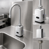 Thumbnail image #3 for T&S Brass ChekPoint Above Deck Electronic Faucet, Single-Hole Deck Mount Gooseneck, Chrome-Plated Brass, 2.2 GPM