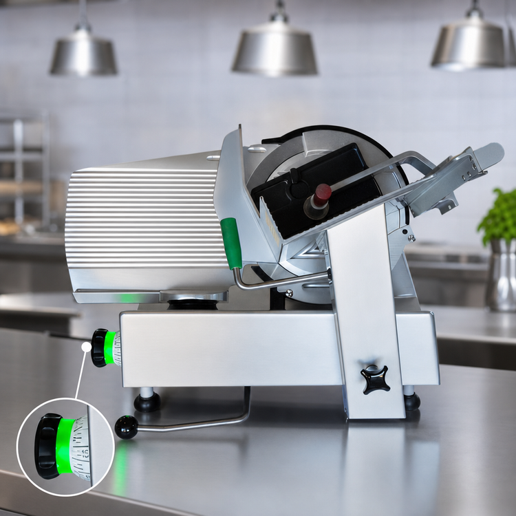 Product image #3 for Bizerba GSP Hi 90-K12 Manual Heavy-Duty Illuminated Safety Slicer, 13-Inch Blade, Gravity Feed, 1/2 HP