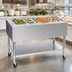 Thumbnail image #3 for Eagle Group 4-Pan Portable Ice-Cooled Mobile Serving Counter, Open Base
