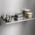 Thumbnail image #3 for Eagle Group SS1830S 30" x 18" Solid Stainless Steel Shelf with Marine Edge, 600 lb. Capacity Case of 4