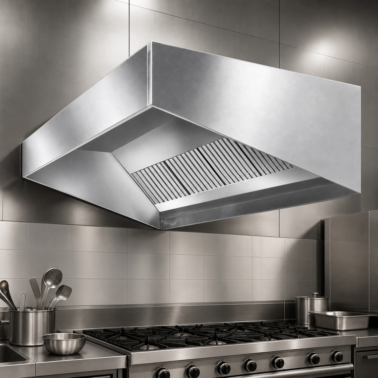 Product image #3 for SpecAir HES96-132 132-Inch Wall Type Exhaust-Only Commercial Kitchen Hood