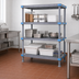 Thumbnail image #3 for Quantum Millenia 4-Shelf Polymer Shelving Unit with Dunnage Stand, 72