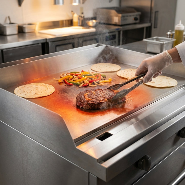 Product image #2 for Titan JTRH-30IP-30 30" Heavy Duty Gas Range with Plancha and Standard Oven