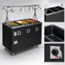 Thumbnail image #3 for Vollrath 2-Series Affordable Portable™ Deluxe 4-Well Mobile Hot Food Station with Lighted Breath Guard