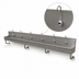 Thumbnail image #3 for Advance Tabco 6-Station ADA Electronic Wall-Mounted Hand Sink with 6 Faucets, 120 Inch, 304 Stainless Steel