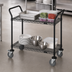Thumbnail image #3 for Quantum Black Epoxy Two-Shelf Wire Utility Cart