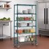 Thumbnail image #3 for Super Erecta 5-Tier Wire Stem Caster Cart, 36 Inch W x 18 Inch D x 68 Inch H
