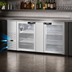 Thumbnail image #3 for Hoshizaki BB69-G-S 69.5-Inch Two-Section Stainless Steel Back Bar Cooler with Glass Swing Doors