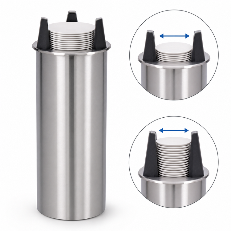 Product image #3 for Eagle Group Director's Choice Adjustable Unheated Drop-In Shielded Plate Dispenser