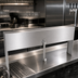 Thumbnail image #3 for Glastender 30-Inch Single Speed Rail Locking Cover, Stainless Steel