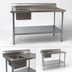 Thumbnail image #3 for BK Resources 72-Inch Stainless Steel Sink Table with Left-Side Prep Sink, 6-Inch Backsplash, and Undershelf