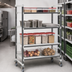 Thumbnail image #3 for Cambro Camshelving Elements XTRA High Density Mobile Starter Unit, 24 x 60 x 78-1/4 Inch, 4-Shelf Solid Shelving