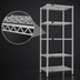 Thumbnail image #3 for Eagle Group 5-Tier Starter Wire Shelving Unit, 24 x 24 x 74 Inches, Chrome-Plated