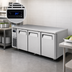 Thumbnail image #3 for Turbo Air J Series 3-Section Side-Mount Self-Contained Undercounter Refrigerator, 17.2 Cu. Ft., Solid Doors, Stainless Steel
