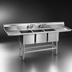 Thumbnail image #3 for Eagle Group Spec-Master FN Series 3-Compartment Stainless Steel Sink with Left Drainboard