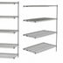 Thumbnail image #3 for Metro Super Erecta Add-On Chrome-Plated Wire Shelving Unit, 48 x 21 x 63 Inches, 4 Shelves