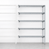 Thumbnail image #3 for EagleGard 5-Tier Add-On Wire Shelving Unit, 42W x 18D x 74H, Hybrid Epoxy Finish