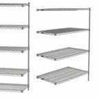 Thumbnail image #3 for Metro Super Erecta AN456C Add-On Chrome-Plated Wire Shelving Unit, 48 x 21 x 63 Inches, 4 Shelves