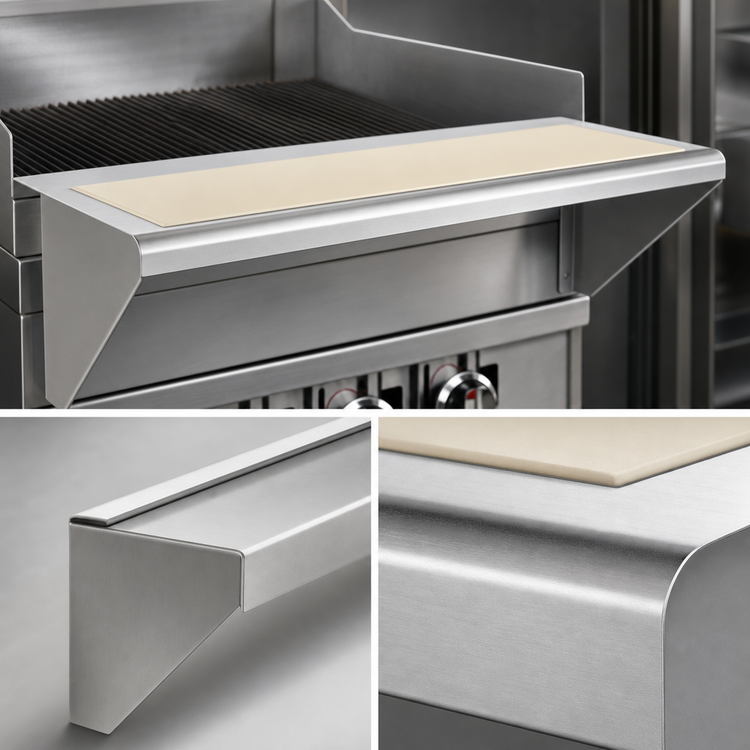 Product image #3 for Vulcan 47-Inch Stainless Steel Sani-Tuff Two-Piece Cutting Board Accessory for VACB47 Counter Model Gas Charbroiler