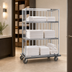 Thumbnail image #3 for Metro Super Erecta Convertible Linen Truck with 3-Sided Top Frame, 60 x 24 x 70 Inch, Chrome