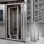 Thumbnail image #3 for Baxter Manufacturing BSSRSB-15 Stainless Steel Single Side-Load Rack for Single Rack Oven, 15 Slides, 18 x 26 Inch Pans
