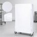 Thumbnail image #3 for Quantum White Nylon Wire Cart Cover for 24 x 36 x 63 Inch Carts with Zipper Flap