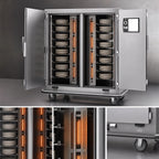 Thumbnail image #3 for Metro MBQ MBQ-180D-QH Two-Door Heated Banquet Cabinet, 180 Covered Plate Capacity, Quad-Heat Dual Fuel, Stainless Steel
