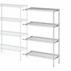 Thumbnail image #3 for Eagle Group A4-63-2148S 4-Tier Add-On Wire Shelving Unit, 48W x 21D x 63H, Stainless Steel Finish