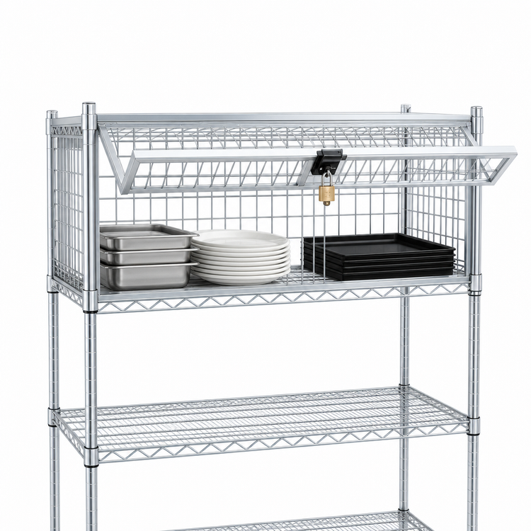 Product image #3 for EAGLEbrite Zinc Security Enclosure Kit with Single Flip-Up Door, 36"W x 21"D
