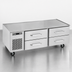 Thumbnail image #3 for Randell Self-Contained Refrigerated Chef Base Equipment Stand, 48-Inch, Left-Side Compressor, 2 x 27-Inch Drawers