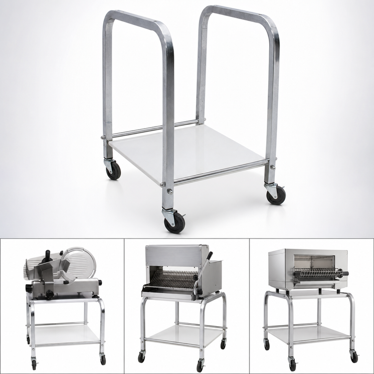 Product image #3 for BakeryXpress Portable Equipment Stand with Shelf and Casters for BM-36, LD-626, or BMIH Models
