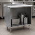 Thumbnail image #3 for Eagle Spec-Master Open Front Cabinet Base Work Table, 36 x 30 Inches, 14/304 Stainless Steel Top