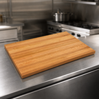 Thumbnail image #3 for John Boos Appalachian OKT14442-V Red Oak Edge-Grain Island Countertop with Full-Length Rails, Flat Top, 144 x 42 x 1-1/2 Inches