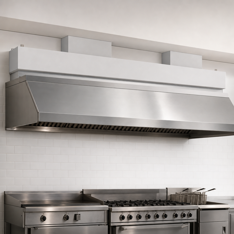 Product image #3 for Avtec SimpleSpec 96 Inch Make-Up Air Perforated Supply Plenum for SSA-BOX96 Wall Hood