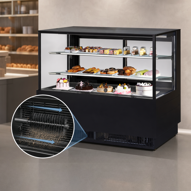 Product image #4 for Turbo Air 60-1/2 Inch Straight Front Refrigerated Bakery Display Case, Full Service, 19.4 Cu. Ft.
