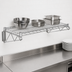 Thumbnail image #3 for Quantum Wall-Mount Cantilever Wire Shelf, 72 x 14 Inches, Chrome-Plated