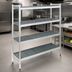 Thumbnail image #3 for Fermostock 4-Tier Starter Polymer Shelving Unit, 68W x 22D x 83H, Gray
