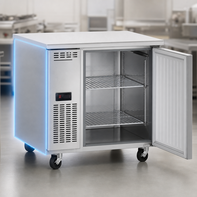 Product image #3 for Everest Refrigeration ETF1 Undercounter/Worktop Freezer, 1-Section, 9.0 Cu. Ft., Stainless Steel