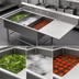 Thumbnail image #3 for John Boos Pro-Bowl Stainless Steel 3-Compartment Platter Sink with Right-Hand 30-Inch Drainboard