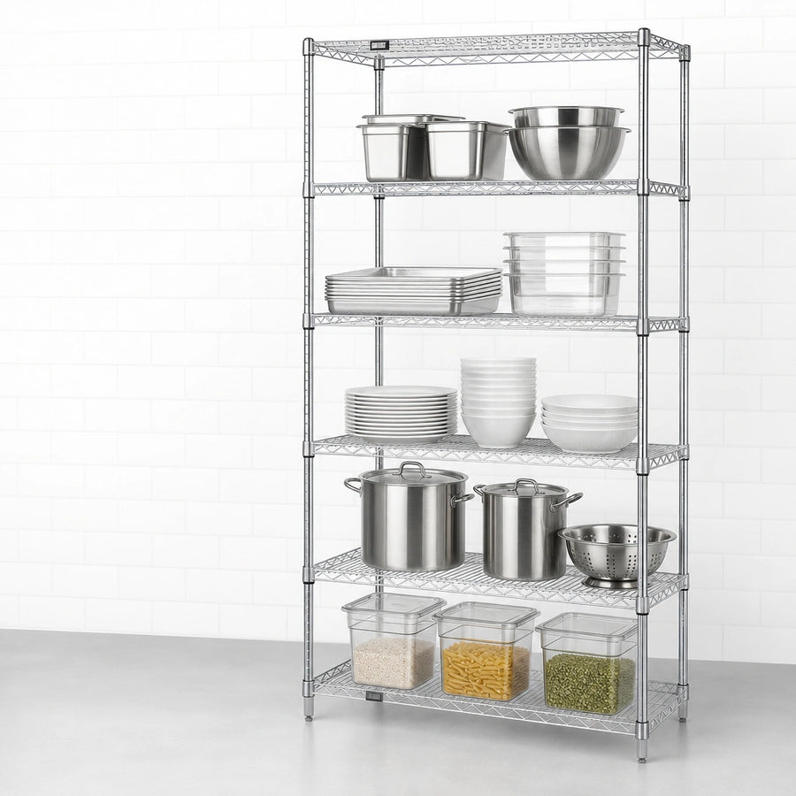 Five Wire Shelves