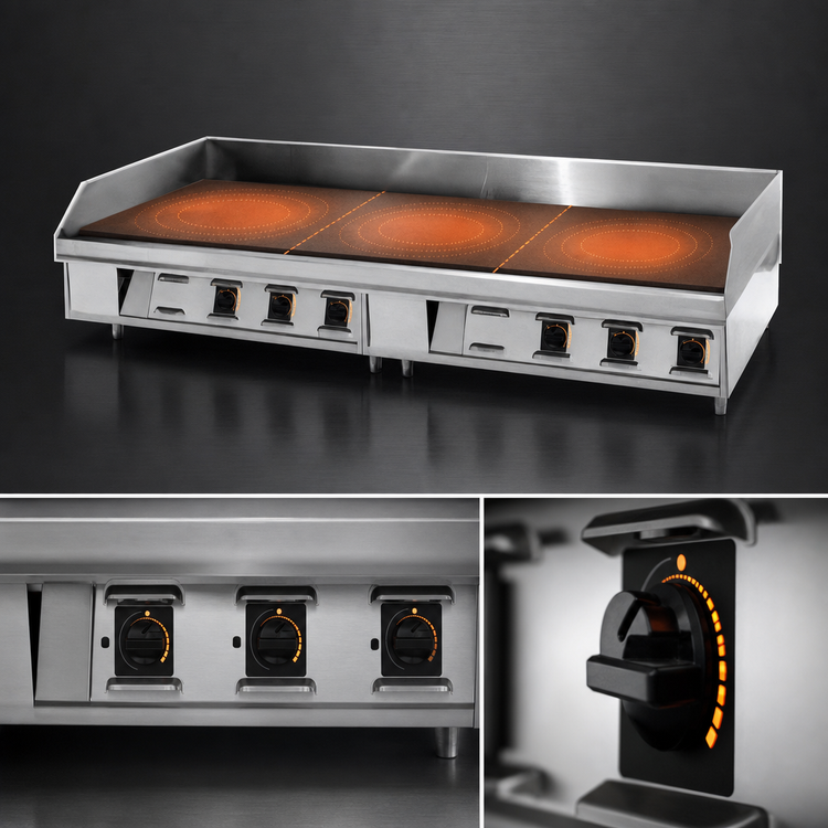 Product image #3 for Lang LG Series 36-Inch Electric Countertop Griddle with Chrome Plate and Solid State Controls