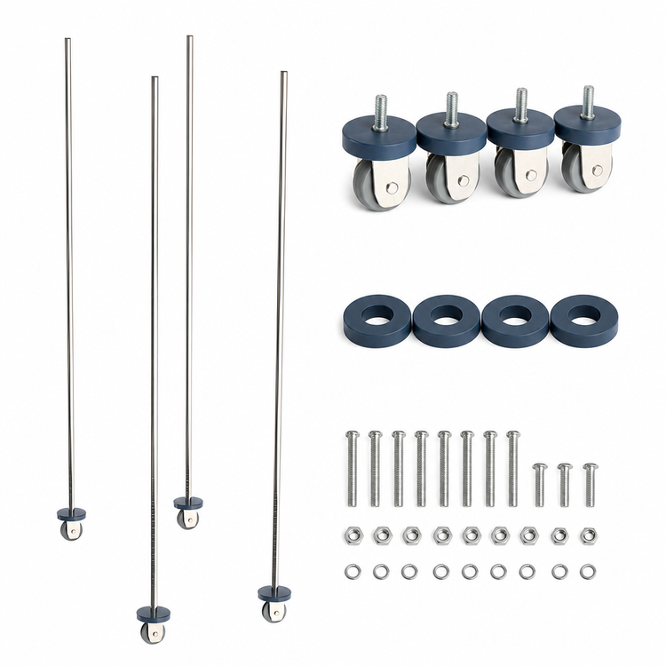 Product image #3 for Metro qwikTRAK Stainless Steel High Density Storage System Mobile Unit Kit