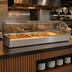 Thumbnail image #3 for Countertop Full-Service Hot Food Display Case, 44 Inch, Curved Glass Front, Sliding Rear Doors