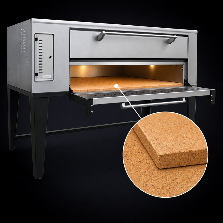Product image #3 for Marsal SD-660 Single Deck Gas Pizza Oven with Brick Deck, 6 x 18-Inch Pie Capacity
