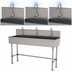 Thumbnail image #3 for Advance Tabco 60-Inch 3-Station Freestanding Multiwash Hand Wash Sink with 3 Electronic Faucets