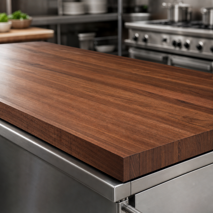 Product image #3 for Boos Block American Black Walnut Edge Grain Kitchen Countertop, 48 x 30 x 3 Inches, Flat Top
