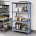 Thumbnail image #3 for Quantum Millenia 30W x 21D x 74H Stationary Polymer Shelving Starter Unit, Gray